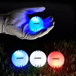 [코비스B2B] 야간 라운딩 빛나는 LED 발광 골프공 3구 야광 선물 x 5개 묶음